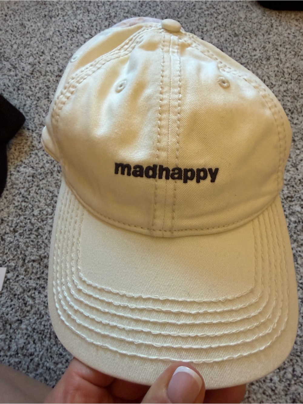 Madhappy Cream Logo Baseball Cap